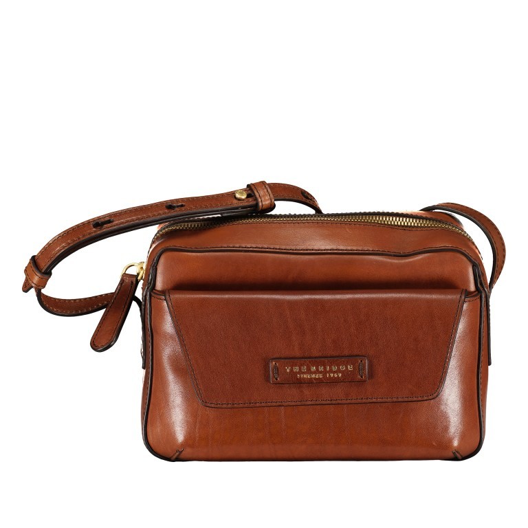 Umhängetasche Diana Camera Bag Marrone, Farbe: cognac, Marke: The Bridge, EAN: 8033748534911, Abmessungen in cm: 22x16x7, Bild 1 von 6