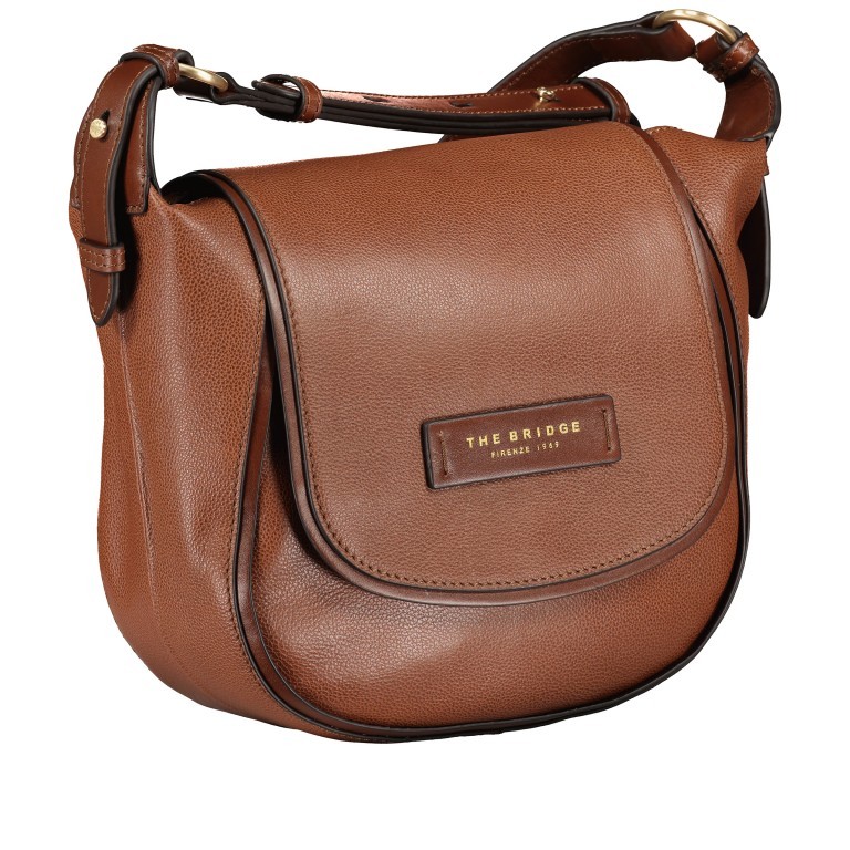 Satteltasche Domitilla Crossbody Marrone, Farbe: cognac, Marke: The Bridge, EAN: 8033748535895, Abmessungen in cm: 26x22x10.5, Bild 2 von 6
