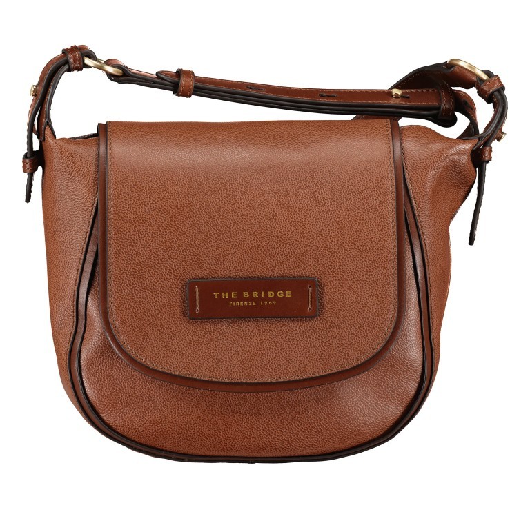 Satteltasche Domitilla Crossbody Marrone, Farbe: cognac, Marke: The Bridge, EAN: 8033748535895, Abmessungen in cm: 26x22x10.5, Bild 1 von 6