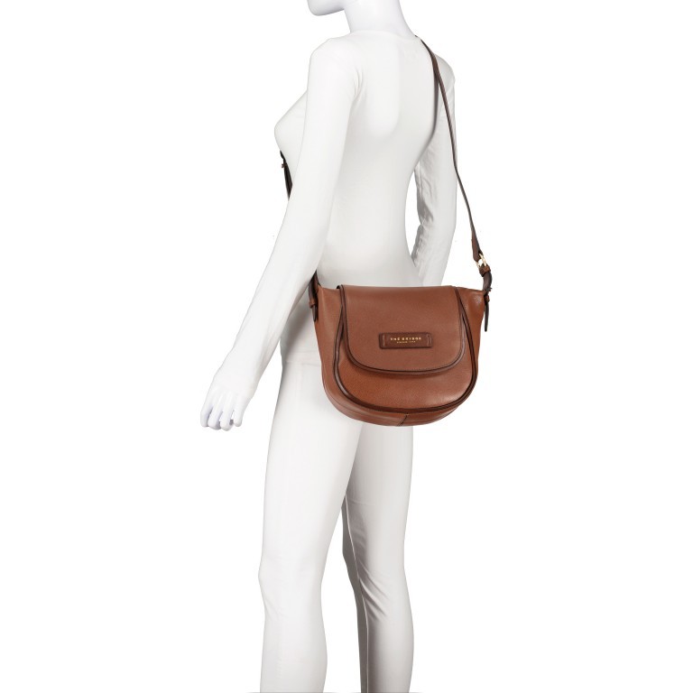 Satteltasche Domitilla Crossbody Marrone, Farbe: cognac, Marke: The Bridge, EAN: 8033748535895, Abmessungen in cm: 26x22x10.5, Bild 5 von 6