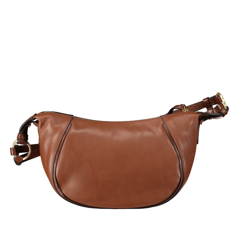 Beuteltasche Domitilla Hobo S Marrone, Farbe: cognac, Marke: The Bridge, EAN: 8033748535949, Abmessungen in cm: 33x21x9, Bild 3 von 5