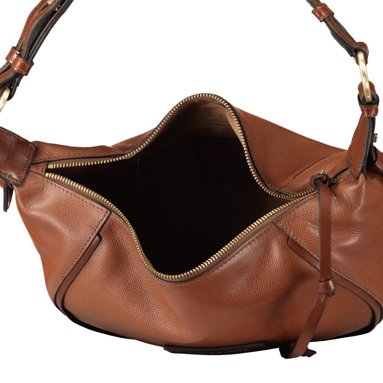 Beuteltasche Domitilla Hobo S Marrone, Farbe: cognac, Marke: The Bridge, EAN: 8033748535949, Abmessungen in cm: 33x21x9, Bild 5 von 5