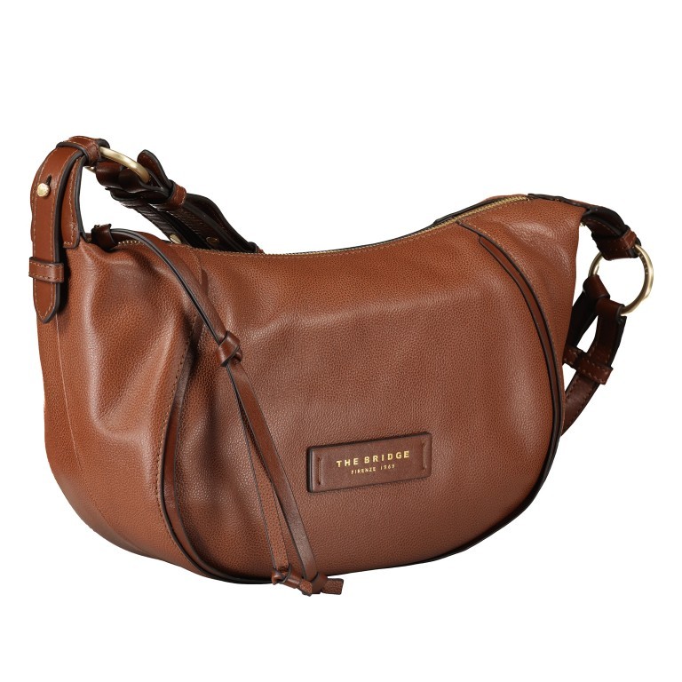 Beuteltasche Domitilla Hobo S Marrone, Farbe: cognac, Marke: The Bridge, EAN: 8033748535949, Abmessungen in cm: 33x21x9, Bild 2 von 5