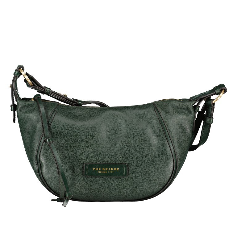 Beuteltasche Domitilla Hobo S Malachite, Farbe: grün/oliv, Marke: The Bridge, EAN: 8033748535925, Abmessungen in cm: 33x21x9, Bild 1 von 5