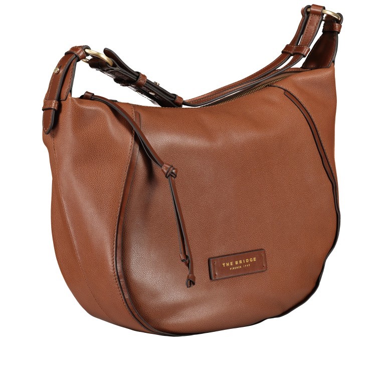 Beuteltasche Domitilla Hobo Marrone, Farbe: cognac, Marke: The Bridge, EAN: 8033748535994, Abmessungen in cm: 41x31x9.5, Bild 2 von 6