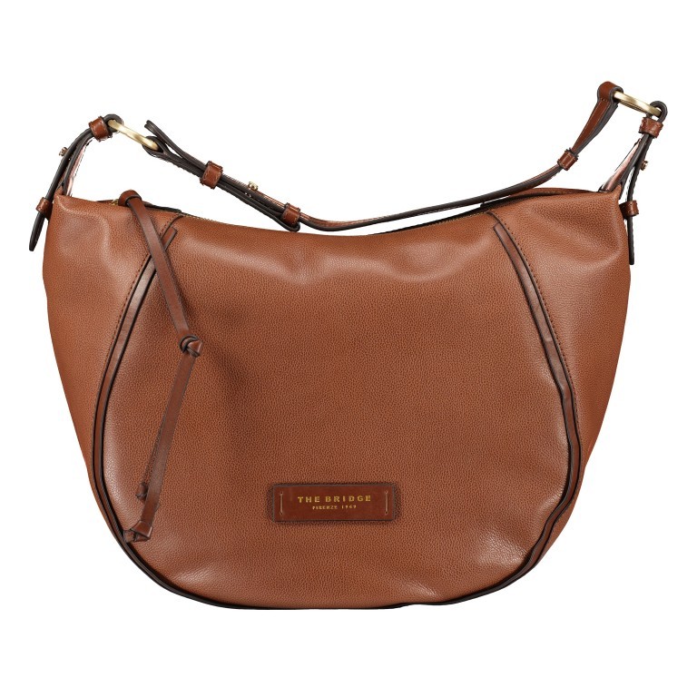 Beuteltasche Domitilla Hobo Marrone, Farbe: cognac, Marke: The Bridge, EAN: 8033748535994, Abmessungen in cm: 41x31x9.5, Bild 1 von 6