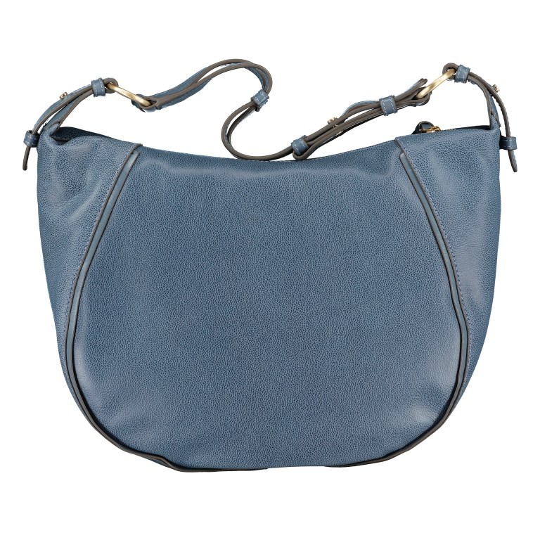 Beuteltasche Domitilla Hobo Ceruleo, Farbe: blau/petrol, Marke: The Bridge, EAN: 8033748535963, Abmessungen in cm: 41x31x9.5, Bild 3 von 6