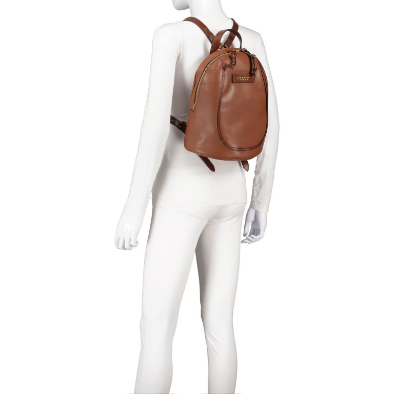 Rucksack Domitilla Marrone, Farbe: cognac, Marke: The Bridge, EAN: 8033748536243, Abmessungen in cm: 26x33x15, Bild 6 von 7