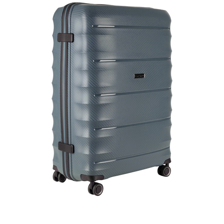 Koffer Zappa M erweiterbar auf 79 Liter Eisblau, Farbe: blau/petrol, Marke: Flanigan, EAN: 4048171007301, Abmessungen in cm: 45x68x26, Bild 2 von 5