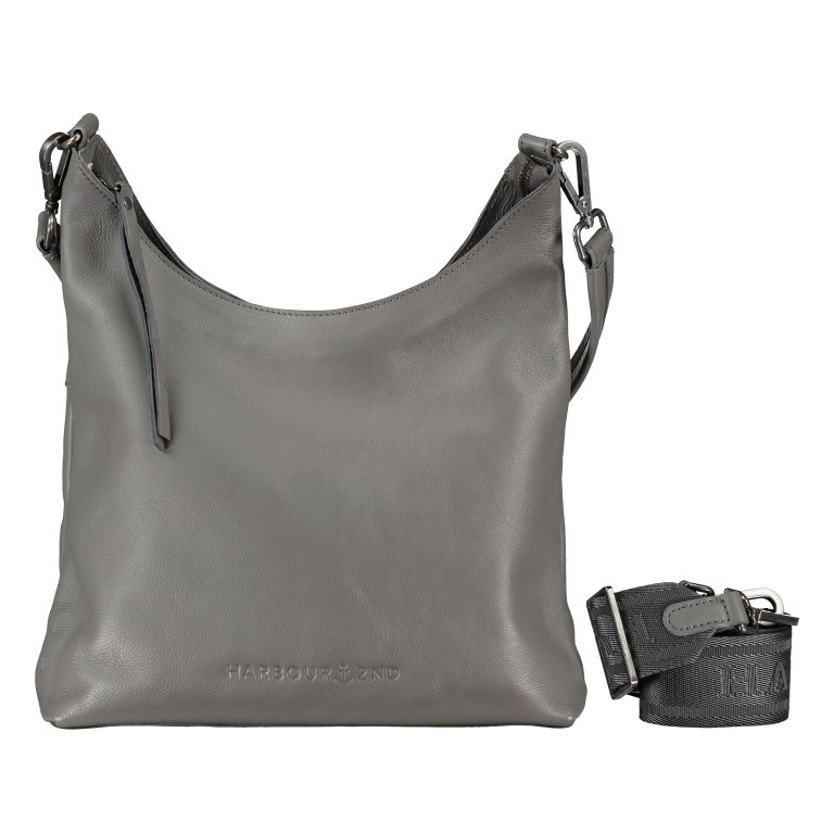 Beuteltasche Just-Pure Emely JP-12074 Dolphin Grey, Farbe: grau, Marke: Harbour 2nd, EAN: 4046478068827, Abmessungen in cm: 28.5x32.5x9, Bild 1 von 6