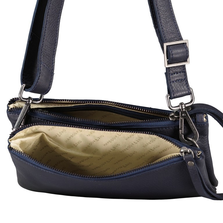 Umhängetasche Just-Pure Enya JP-12115 Midnight Navy, Farbe: blau/petrol, Marke: Harbour 2nd, EAN: 4046478069015, Abmessungen in cm: 24x15.5x3, Bild 7 von 7