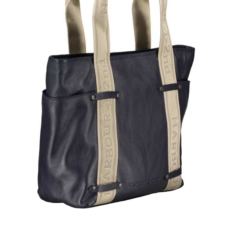 Shopper Just-Pure Gina JP-12127 Midnight Navy, Farbe: blau/petrol, Marke: Harbour 2nd, EAN: 4046478069138, Abmessungen in cm: 42x30x12, Bild 2 von 5