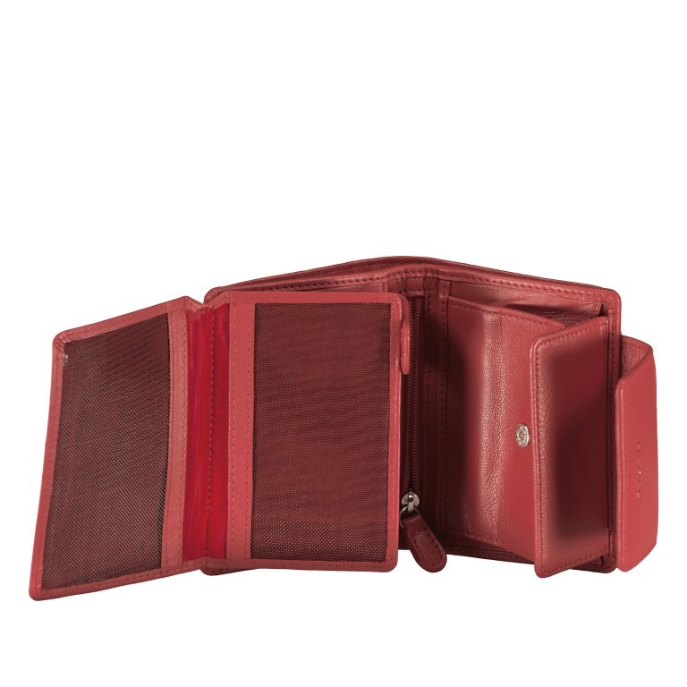 Geldbörse Bromley Dawina Coral, Farbe: rot/weinrot, Marke: Maitre, EAN: 4053533951383, Abmessungen in cm: 12x10x2.5, Bild 4 von 5