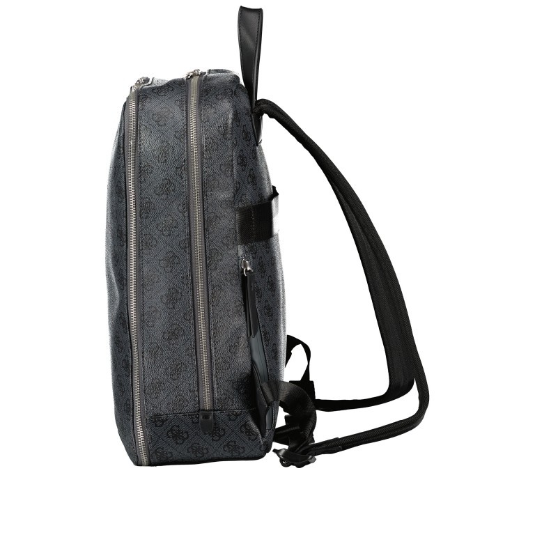 Rucksack Vezzola Eco Business Backpack Black, Farbe: schwarz, Marke: Guess, EAN: 7624926616041, Abmessungen in cm: 29x38.5x13.5, Bild 3 von 6