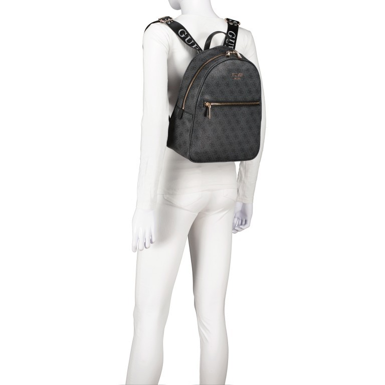 Rucksack Vikky 4G-Logo Coal, Farbe: anthrazit, Marke: Guess, EAN: 0190231593010, Abmessungen in cm: 28x31x12, Bild 6 von 7