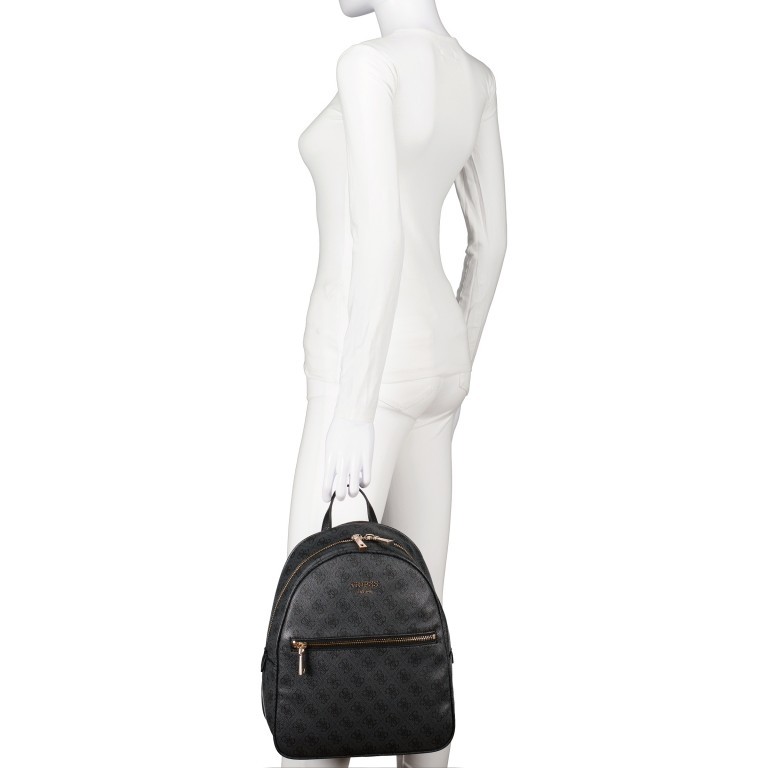 Rucksack Vikky 4G-Logo Coal, Farbe: anthrazit, Marke: Guess, EAN: 0190231593010, Abmessungen in cm: 28x31x12, Bild 5 von 7