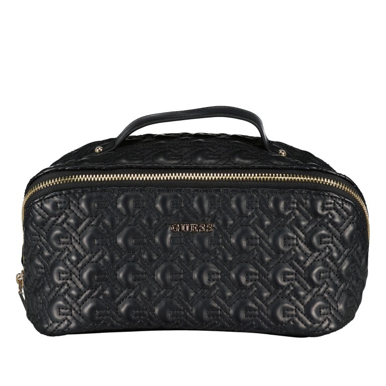 Kulturbeutel Make Up Case Black, Farbe: schwarz, Marke: Guess, EAN: 7624926642187, Abmessungen in cm: 24x13x12.5, Bild 1 von 5