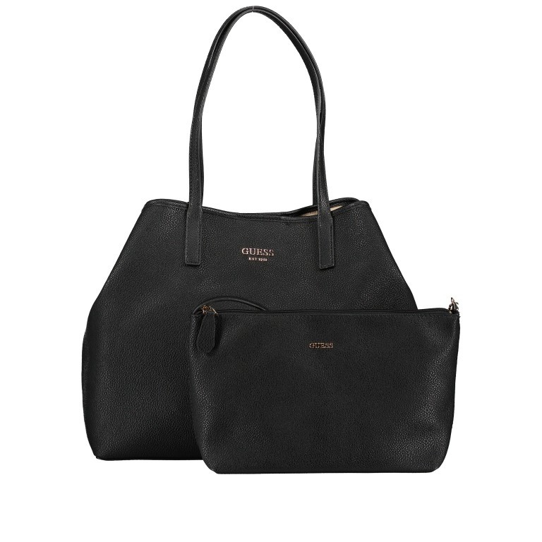 Shopper Vikky variabel in der Form Black, Farbe: schwarz, Marke: Guess, EAN: 0190231723103, Abmessungen in cm: 39x33x17, Bild 1 von 9