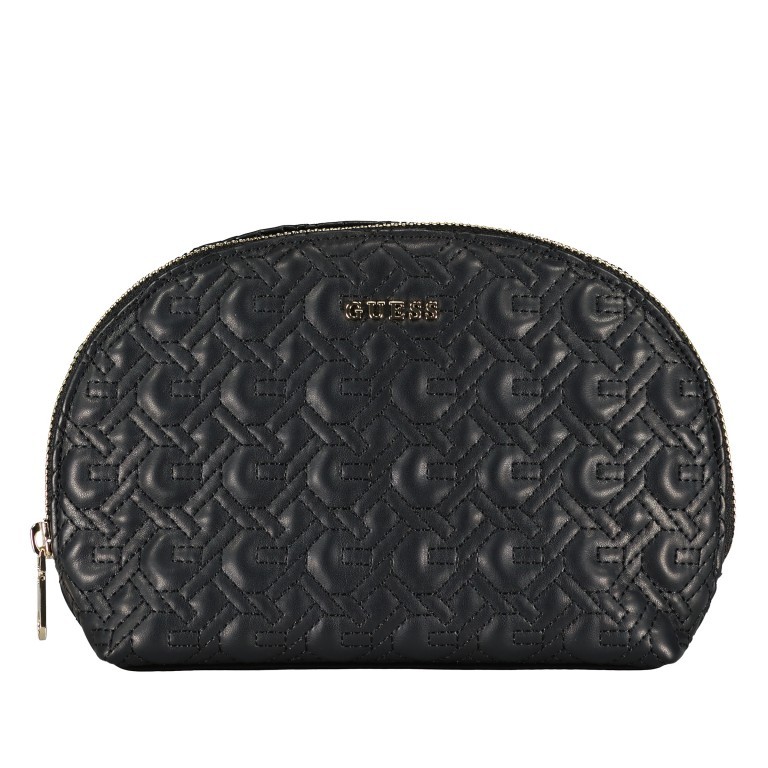 Kosmetiketui Dome Black, Farbe: schwarz, Marke: Guess, EAN: 7624926642200, Abmessungen in cm: 23x15x6, Bild 1 von 4