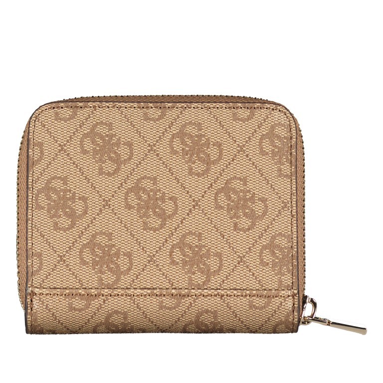 Geldbörse Laurel 4G-Logo Latte, Farbe: beige, Marke: Guess, EAN: 0190231715108, Abmessungen in cm: 11x9.5x2.5, Bild 3 von 4