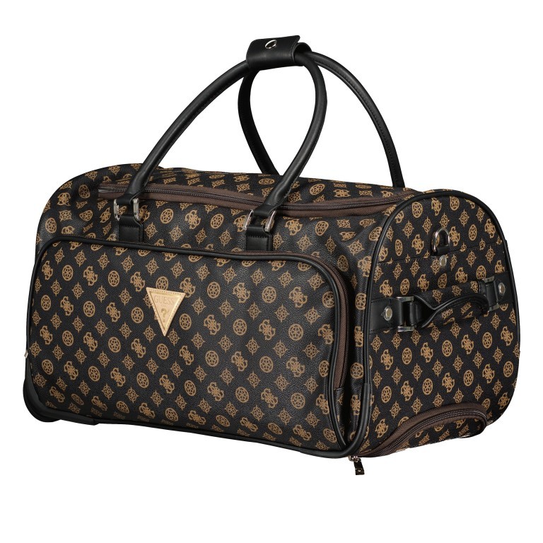 Reisetasche Wilder Travel 4G-Logo Peony mit Rollen Brown, Farbe: braun, Marke: Guess, EAN: 0190231784463, Abmessungen in cm: 51x28x29, Bild 3 von 14