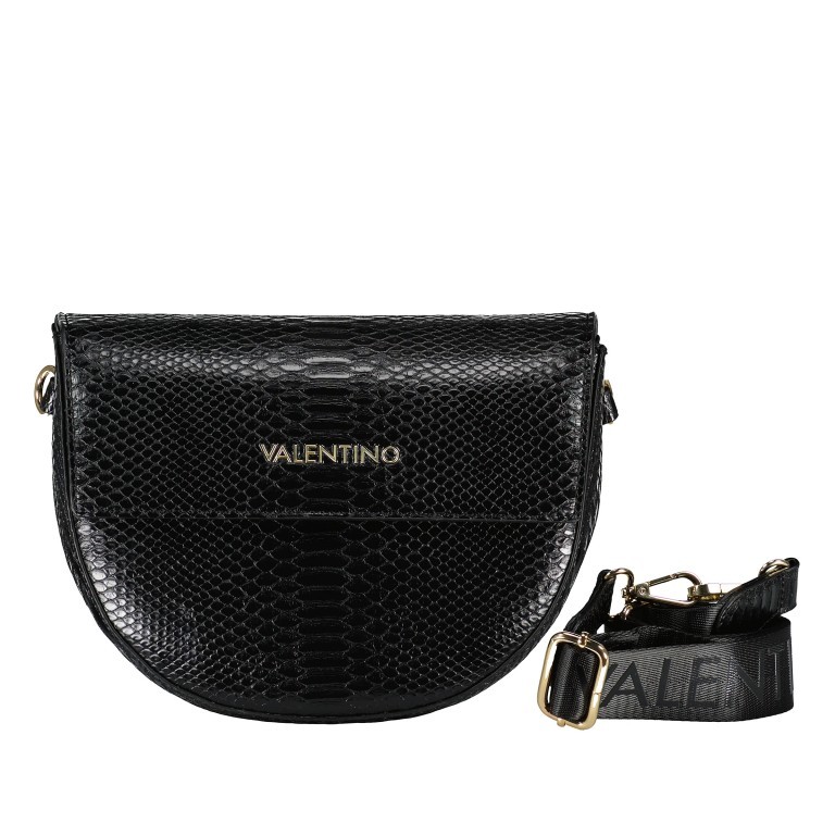 Umhängetasche Bigs Nero, Farbe: schwarz, Marke: Valentino Bags, EAN: 8054942220837, Abmessungen in cm: 25x17.5x8, Bild 1 von 6