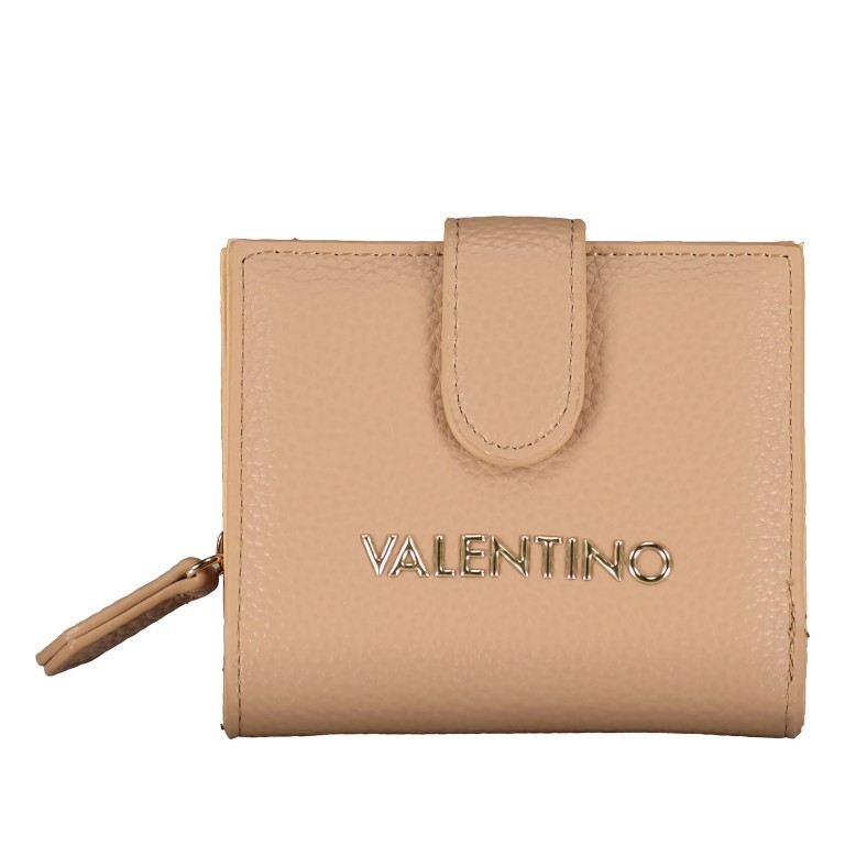 Geldbörse Brixton Beige, Farbe: beige, Marke: Valentino Bags, EAN: 8054942233080, Abmessungen in cm: 11x9.5x3, Bild 1 von 4