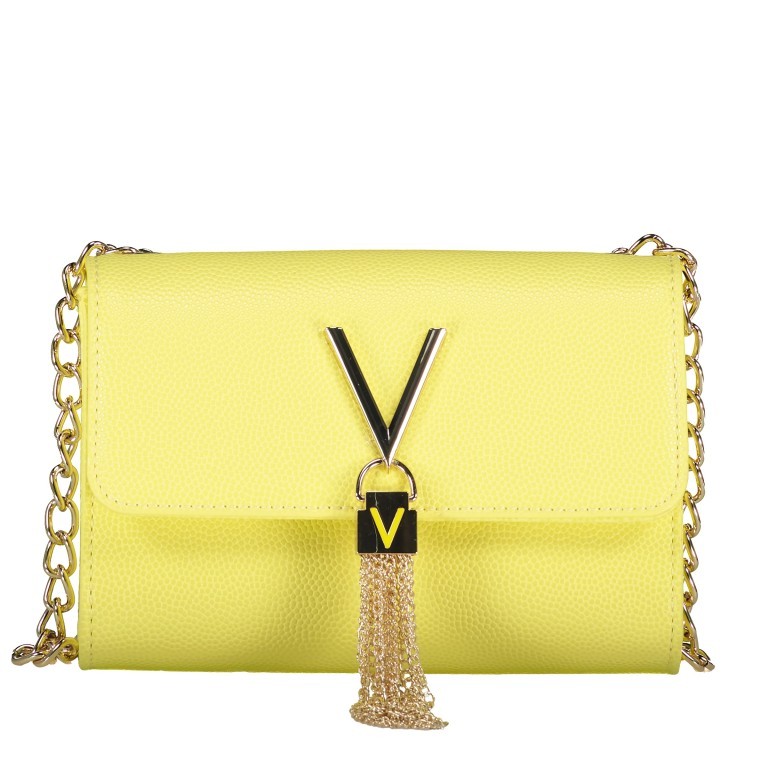 Umhängetasche Divina Lime, Farbe: gelb, Marke: Valentino Bags, EAN: 8058043860589, Abmessungen in cm: 17.5x11.5x6, Bild 1 von 6
