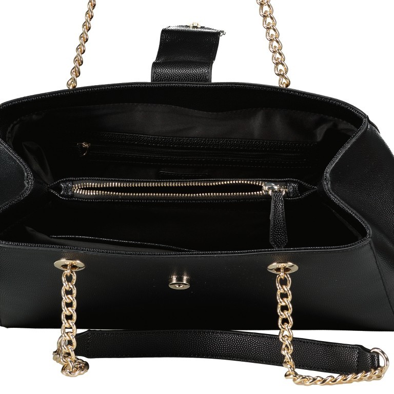 Handtasche Divina Nero Gold, Farbe: schwarz, Marke: Valentino Bags, EAN: 8058043478777, Abmessungen in cm: 37.5x27.5x14, Bild 5 von 5