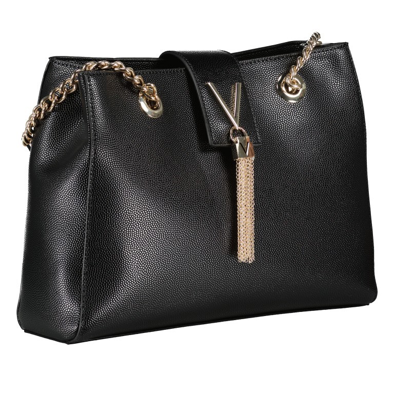 Tasche Divina Nero Gold, Farbe: schwarz, Marke: Valentino Bags, EAN: 8058043478791, Abmessungen in cm: 30x23x10, Bild 2 von 5