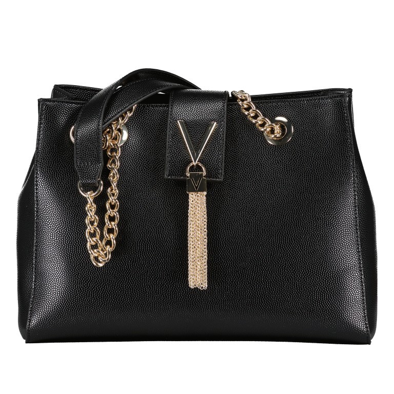 Tasche Divina Nero Gold, Farbe: schwarz, Marke: Valentino Bags, EAN: 8058043478791, Abmessungen in cm: 30x23x10, Bild 1 von 5
