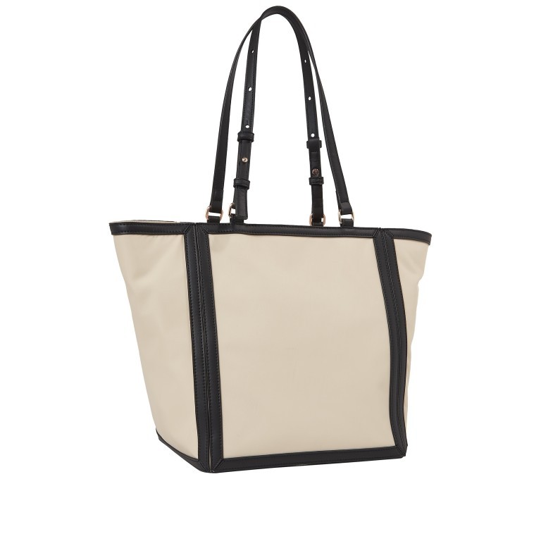 Shopper Essential Tote Bag White Clay Black, Farbe: beige, Marke: Tommy Hilfiger, EAN: 8720645818908, Abmessungen in cm: 26x30x22, Bild 2 von 4