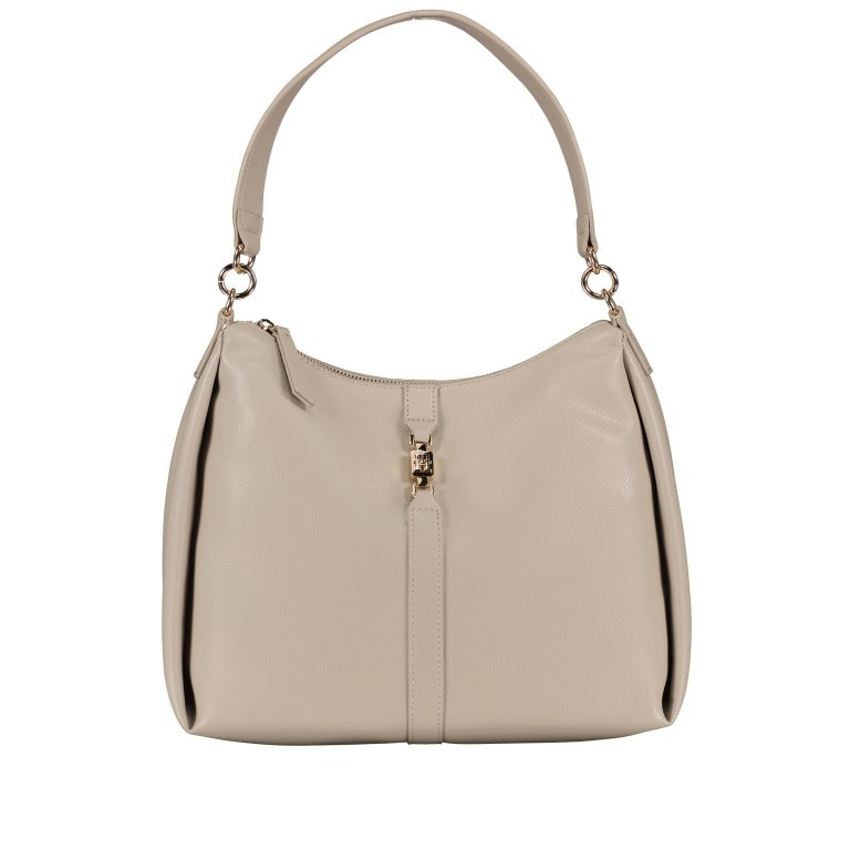 Beuteltasche Feminine Hobo Smooth Taupe, Farbe: taupe/khaki, Marke: Tommy Hilfiger, EAN: 8720645812968, Abmessungen in cm: 32x27x13, Bild 1 von 4