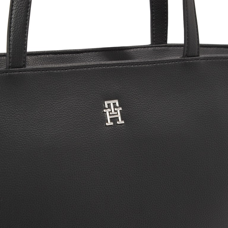 Shopper Essential Tote Bag Black, Farbe: schwarz, Marke: Tommy Hilfiger, EAN: 8720645822417, Abmessungen in cm: 31.5x28x14, Bild 4 von 4