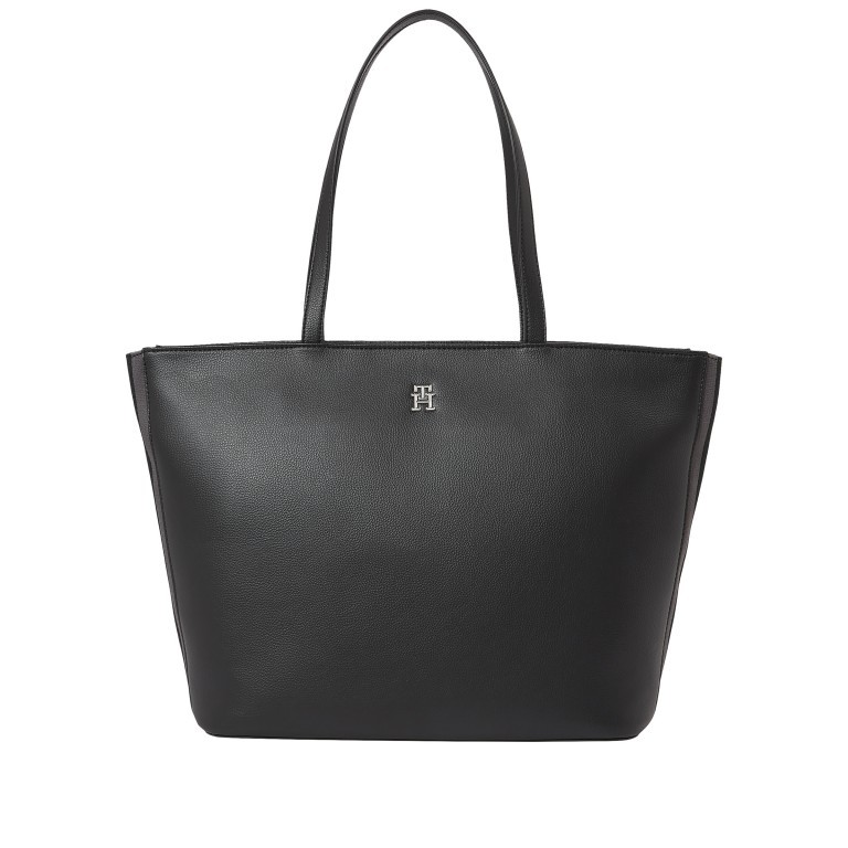 Shopper Essential Tote Bag Black, Farbe: schwarz, Marke: Tommy Hilfiger, EAN: 8720645822417, Abmessungen in cm: 31.5x28x14, Bild 1 von 4