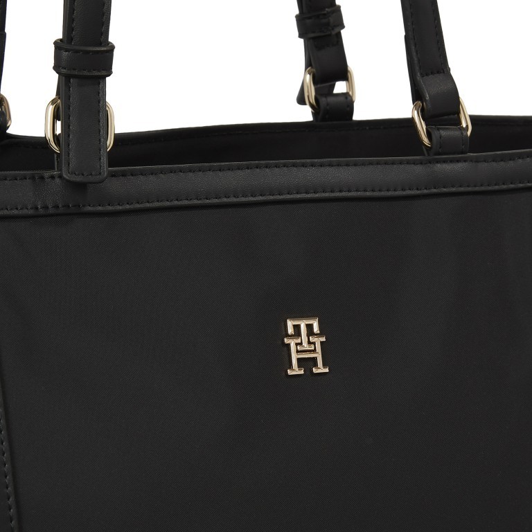 Shopper Essential Tote Bag AW0AW15717.BDS Black, Farbe: schwarz, Marke: Tommy Hilfiger, EAN: 8720645810810, Abmessungen in cm: 26x30x22, Bild 4 von 4