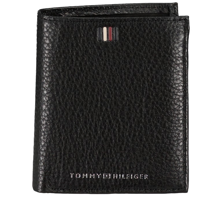 Geldbörse Central Trifold Black, Farbe: schwarz, Marke: Tommy Hilfiger, EAN: 8720645819592, Abmessungen in cm: 10.2x9.1x2, Bild 1 von 4
