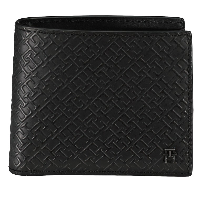 Geldbörse Monogram CC and Coin .BDS Black, Farbe: schwarz, Marke: Tommy Hilfiger, EAN: 8720645818854, Abmessungen in cm: 11.5x9.7x2.3, Bild 1 von 4