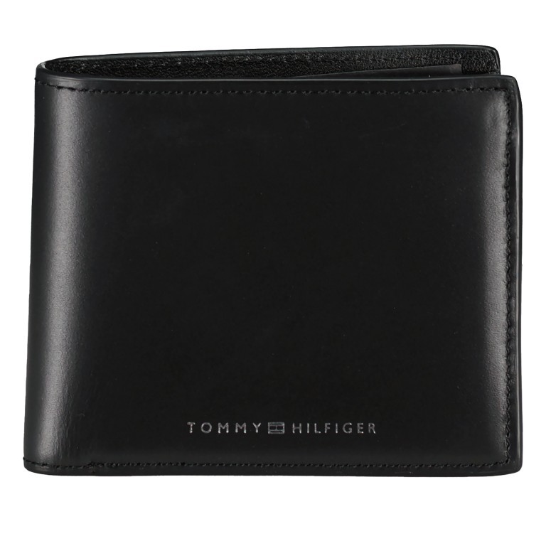 Geldbörse SPW Leather CC and Coin Black, Farbe: schwarz, Marke: Tommy Hilfiger, EAN: 8720645818434, Abmessungen in cm: 10.7x9.7x2.7, Bild 1 von 4