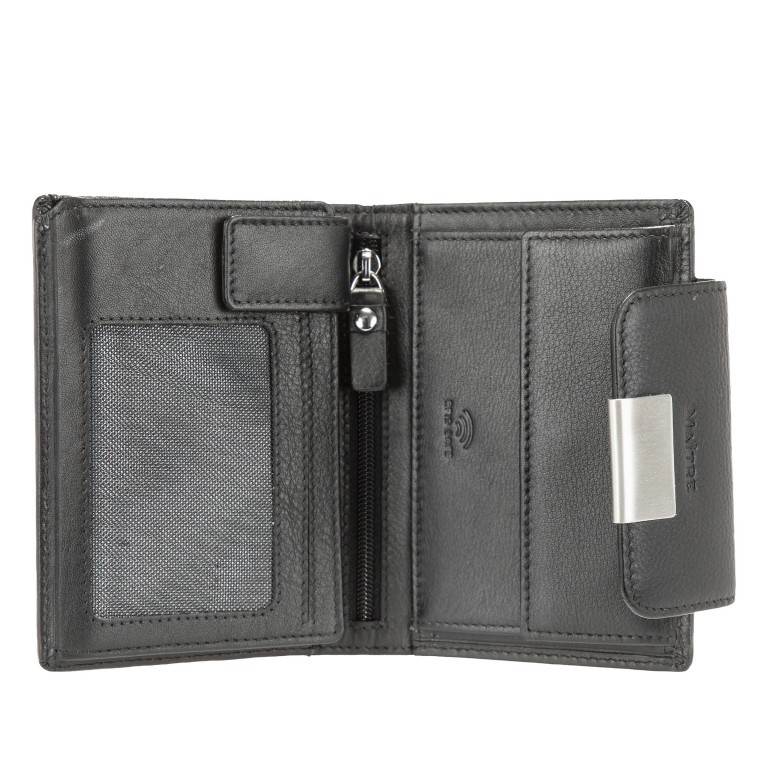 Geldbörse Helena Dawina mit RFID-Schutz Black, Farbe: schwarz, Marke: Maitre, EAN: 4006053507943, Abmessungen in cm: 12.3x9.5x2, Bild 4 von 6