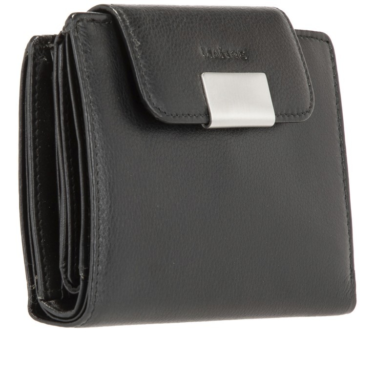Geldbörse Helena Dawina mit RFID-Schutz Black, Farbe: schwarz, Marke: Maitre, EAN: 4006053507943, Abmessungen in cm: 12.3x9.5x2, Bild 2 von 6