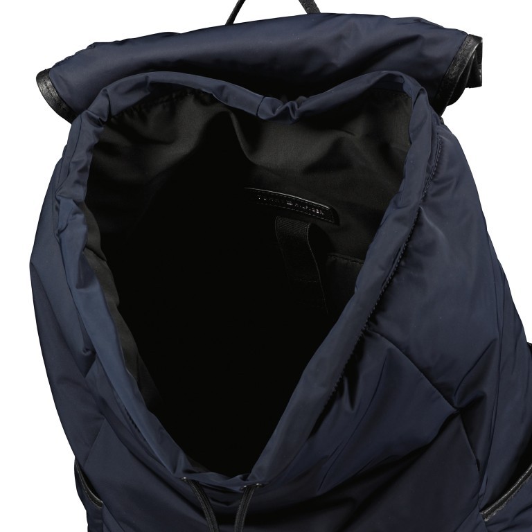 Rucksack Lux Nylon Flap Backpack Space Blue, Farbe: blau/petrol, Marke: Tommy Hilfiger, EAN: 8720645818762, Abmessungen in cm: 30x48x15.5, Bild 4 von 4