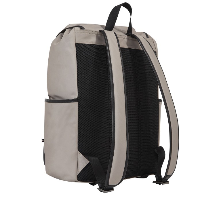 Rucksack Lux Nylon Flap Backpack Smooth Taupe, Farbe: taupe/khaki, Marke: Tommy Hilfiger, EAN: 8720645817253, Abmessungen in cm: 30x48x15.5, Bild 2 von 4