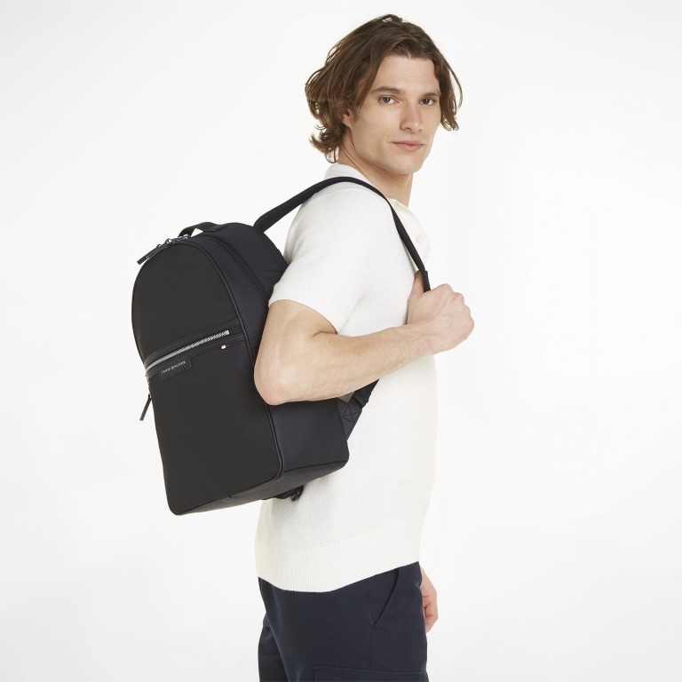 Rucksack Urban Repreve Backpack Black, Farbe: schwarz, Marke: Tommy Hilfiger, EAN: 8720645818366, Abmessungen in cm: 30x46x14, Bild 3 von 4