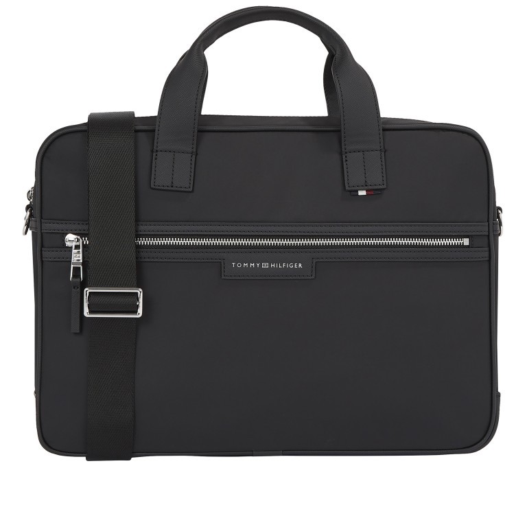 Aktentasche Urban Repreve Computer Bag Black, Farbe: schwarz, Marke: Tommy Hilfiger, EAN: 8720645817819, Abmessungen in cm: 40x28.5x8.5, Bild 1 von 4