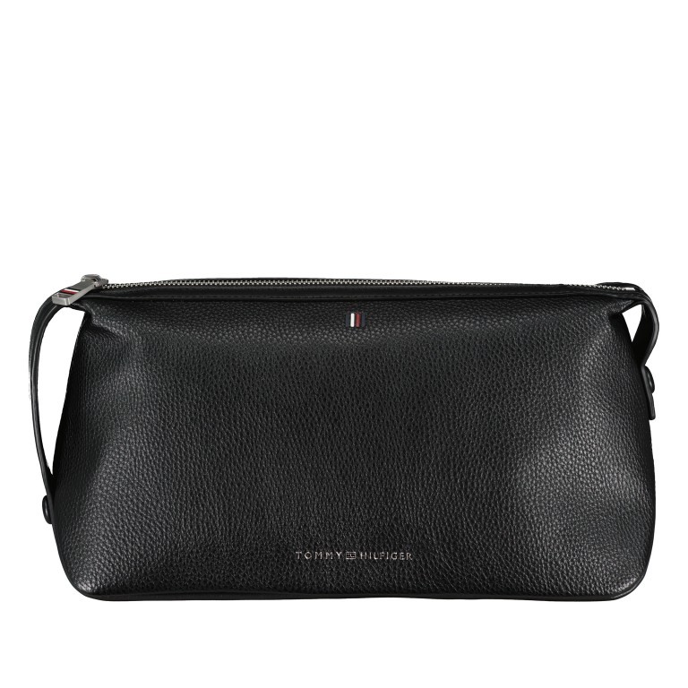Kulturbeutel Central Washbag Black, Farbe: schwarz, Marke: Tommy Hilfiger, EAN: 8720645813545, Abmessungen in cm: 30x15.5x12.5, Bild 1 von 5