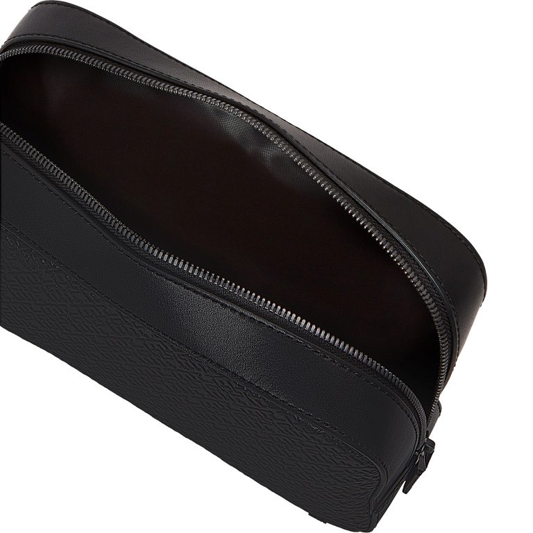 Kulturbeutel Monogram Washbag Black, Farbe: schwarz, Marke: Tommy Hilfiger, EAN: 8720645817802, Abmessungen in cm: 25x18x7.5, Bild 3 von 3