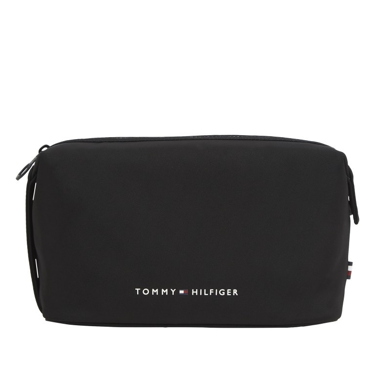 Kulturbeutel Skyline Washbag Black, Farbe: schwarz, Marke: Tommy Hilfiger, EAN: 8720645813439, Abmessungen in cm: 23.5x15x11, Bild 1 von 2