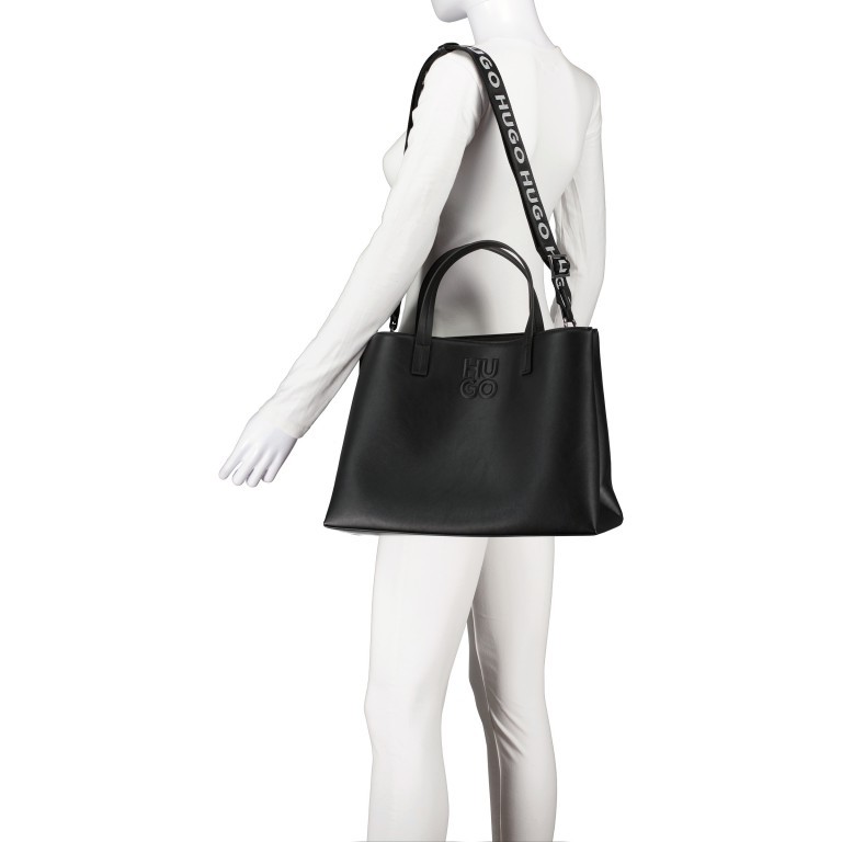 Handtasche Bel Workbag Black, Farbe: schwarz, Marke: HUGO, EAN: 4063539987552, Abmessungen in cm: 38.3x26.5x13, Bild 5 von 7