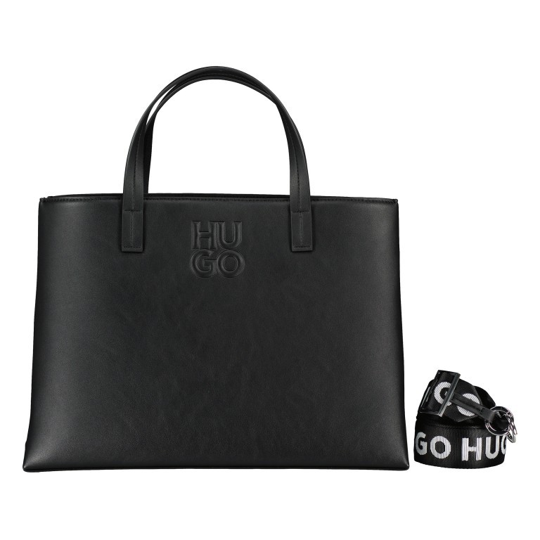 Handtasche Bel Workbag Black, Farbe: schwarz, Marke: HUGO, EAN: 4063539987552, Abmessungen in cm: 38.3x26.5x13, Bild 1 von 7
